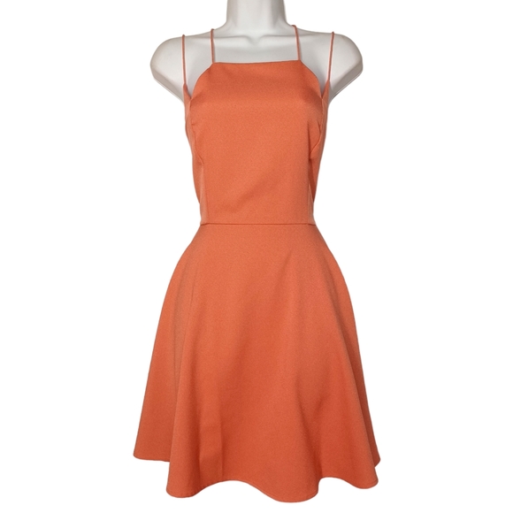 Urban Outfitters Dresses & Skirts - UO SILENCE + NOISE Peach Orange Strappy A Line Fit Flare Sleeveless Dress Large